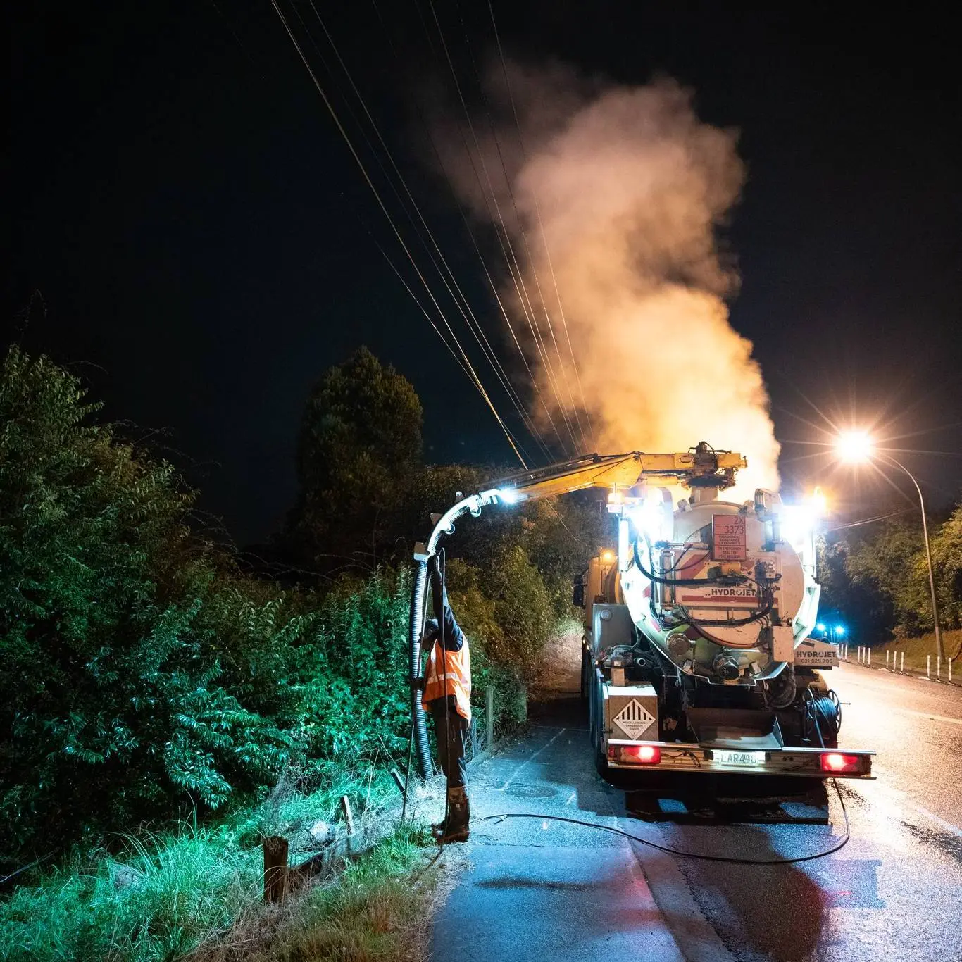 hydro-excavation for client in waikato